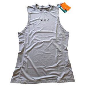 YoungLA Compression Tank Top Men's Small Gray Workout Gym Training Muscle Fit